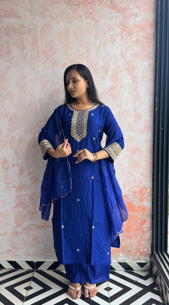 Royal Blue Kurti Set