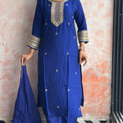 Royal Blue Kurti Set