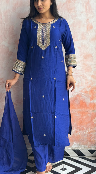 Royal Blue Kurti Set