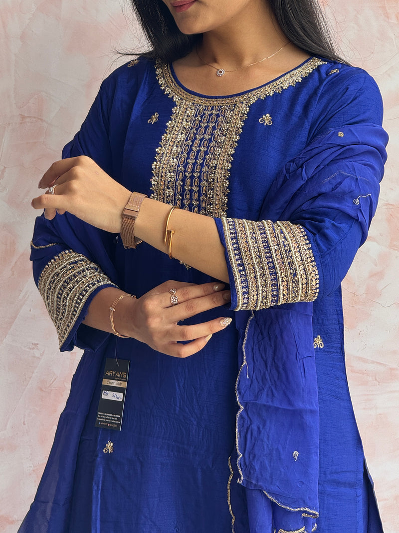 Royal Blue Kurti Set