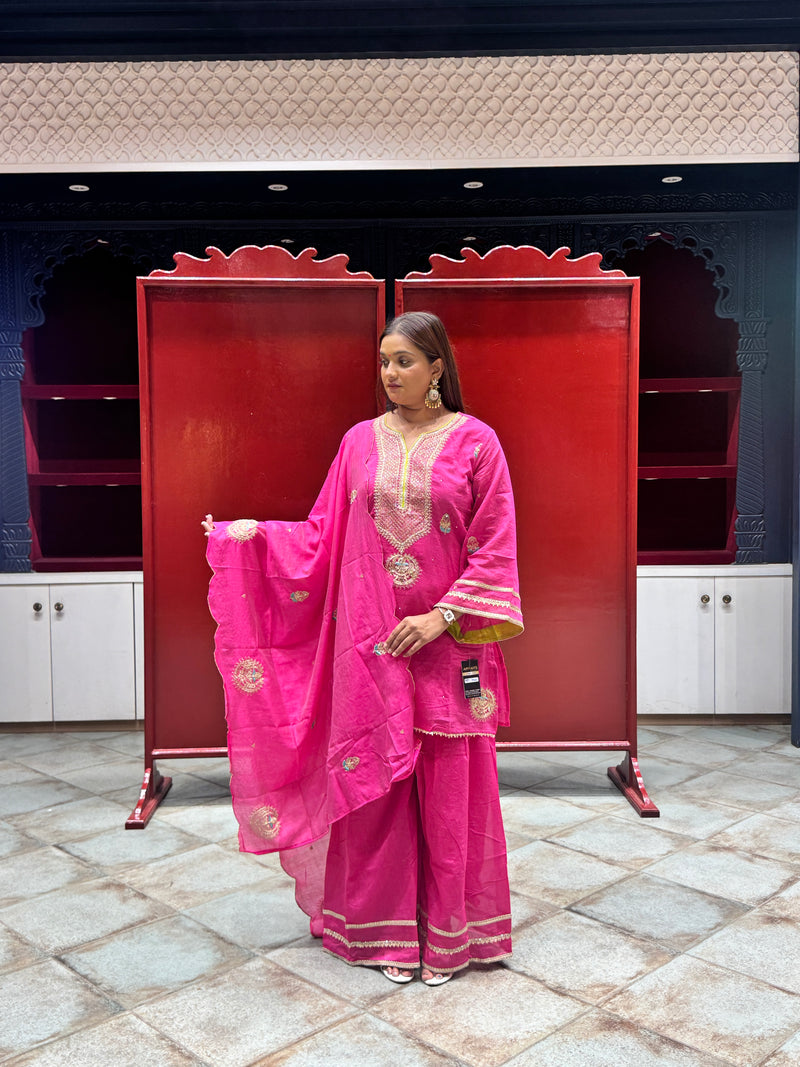 Rani Pink Kurti Set