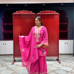 Rani Pink Kurti Set