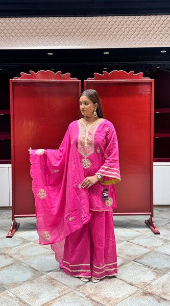Rani Pink Kurti Set