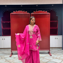 Rani Pink Kurti Set