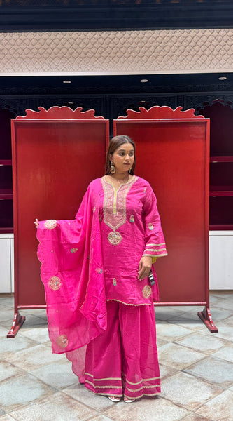 Rani Pink Kurti Set
