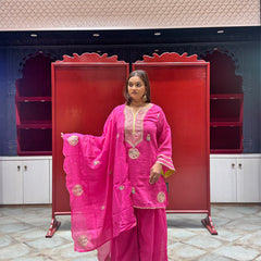 Rani Pink Kurti Set