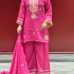 Rani Pink Kurti Set