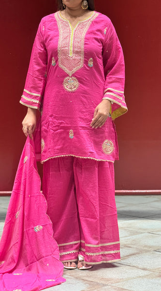 Rani Pink Kurti Set