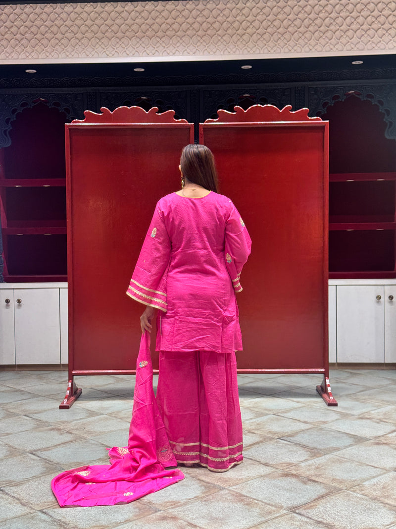Rani Pink Kurti Set