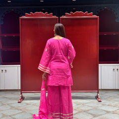 Rani Pink Kurti Set