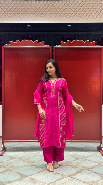 Rani Pink Kurti Set