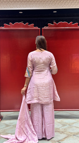 Lilac Pink Kurti Set