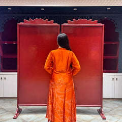 Vibrant Orange Kurti Set