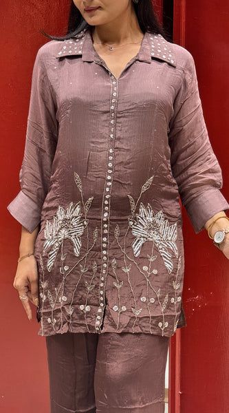 Mauve Brown Co-Ord Set