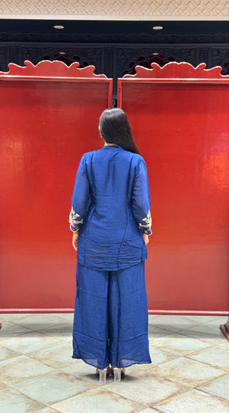 Royal Blue Floral Co-Ord Set