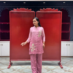 Rose Pink Floral Co-Ord Set