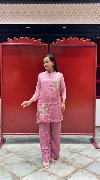 Rose Pink Floral Co-Ord Set