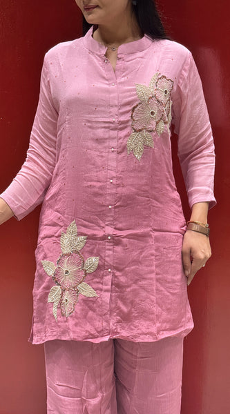 Rose Pink Floral Co-Ord Set
