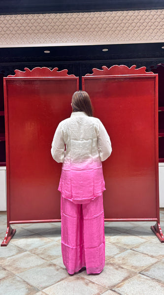 White & Pink Co-Ord Set