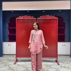 Blush Pink Feather Co-Ord Set