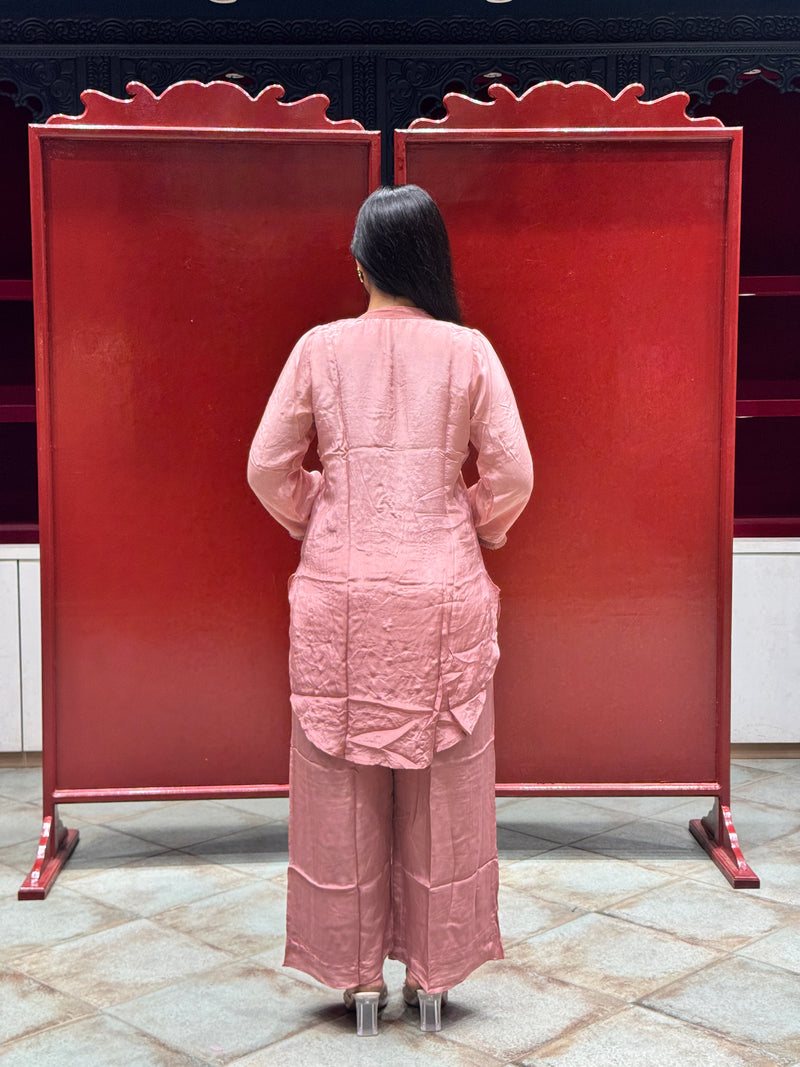 Blush Pink Feather Co-Ord Set