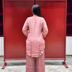 Blush Pink Feather Co-Ord Set