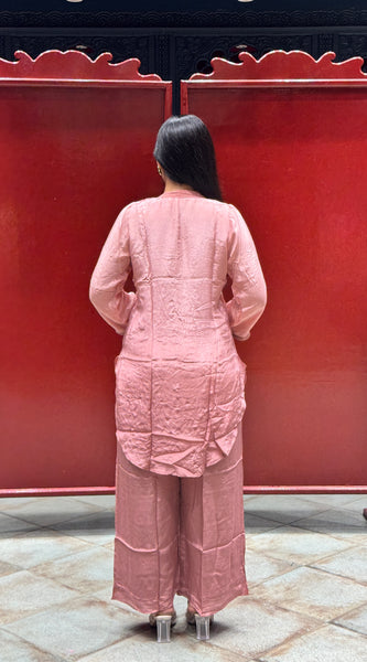 Blush Pink Feather Co-Ord Set