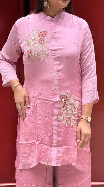 Lilac Pink Floral Co-Ord Set