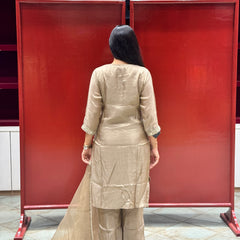 Taupe Gold Kurti Set