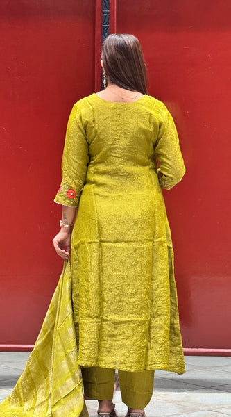 Olive Green Kurti Set