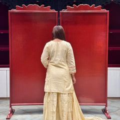 Ivory Kurti Palazzo Set