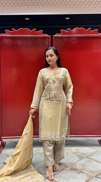 Ivory & Gold Kurti Set