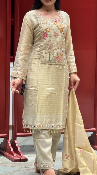 Ivory & Gold Kurti Set