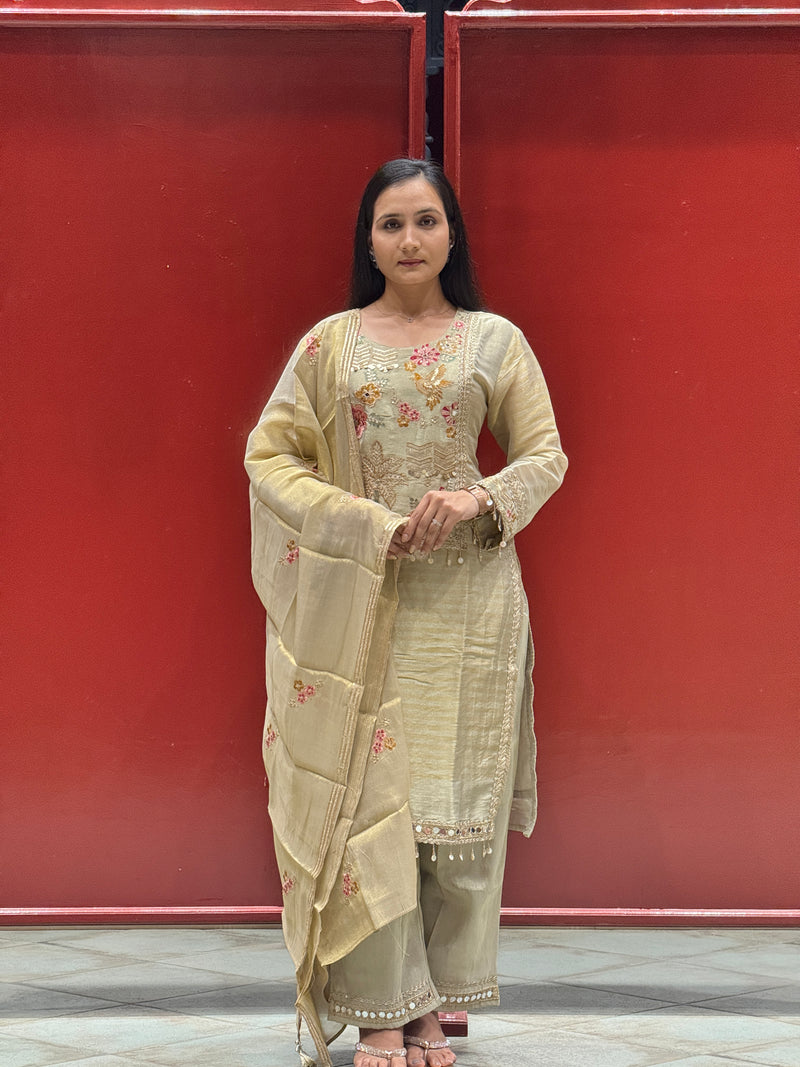 Ivory & Gold Kurti Set