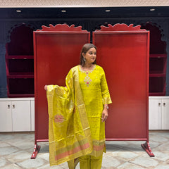 Lime Green Kurti Set