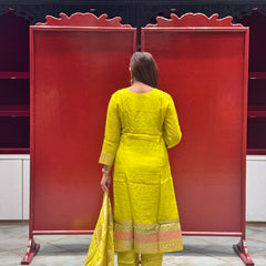 Lime Green Kurti Set