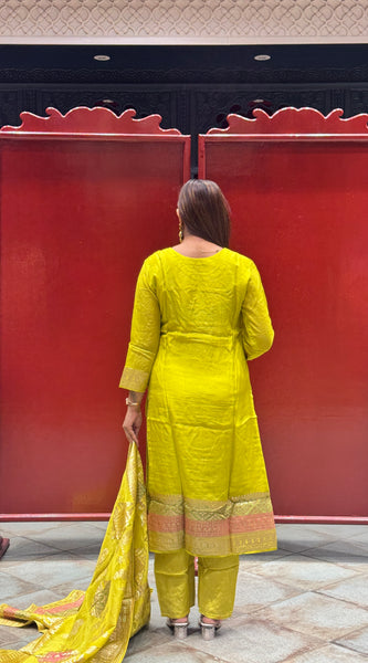 Lime Green Kurti Set