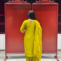 Chartreuse Green Kurti Set