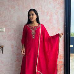 Rani Pink Kurti Set