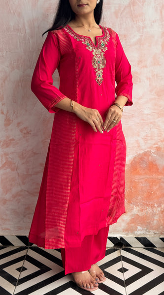 Rani Pink Kurti Set