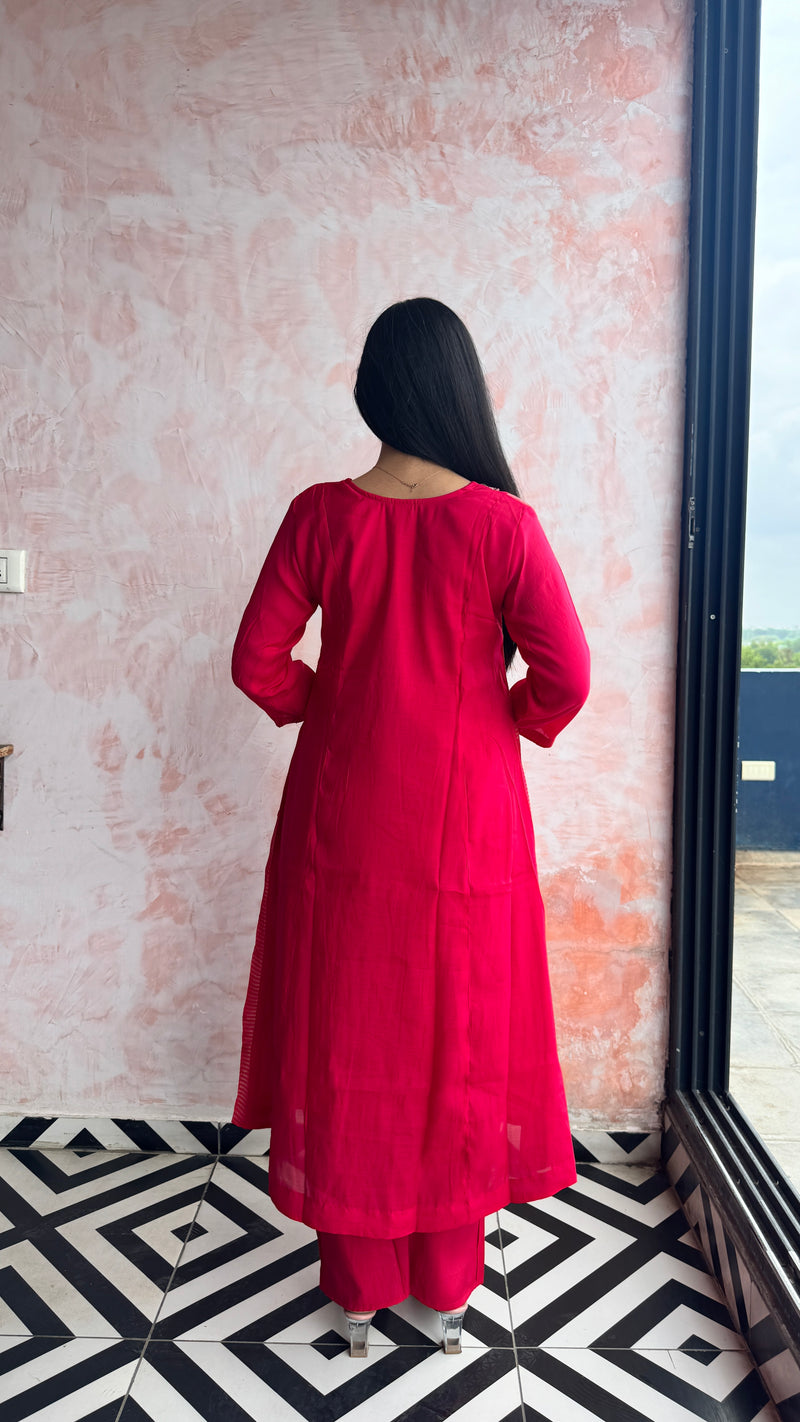 Rani Pink Kurti Set