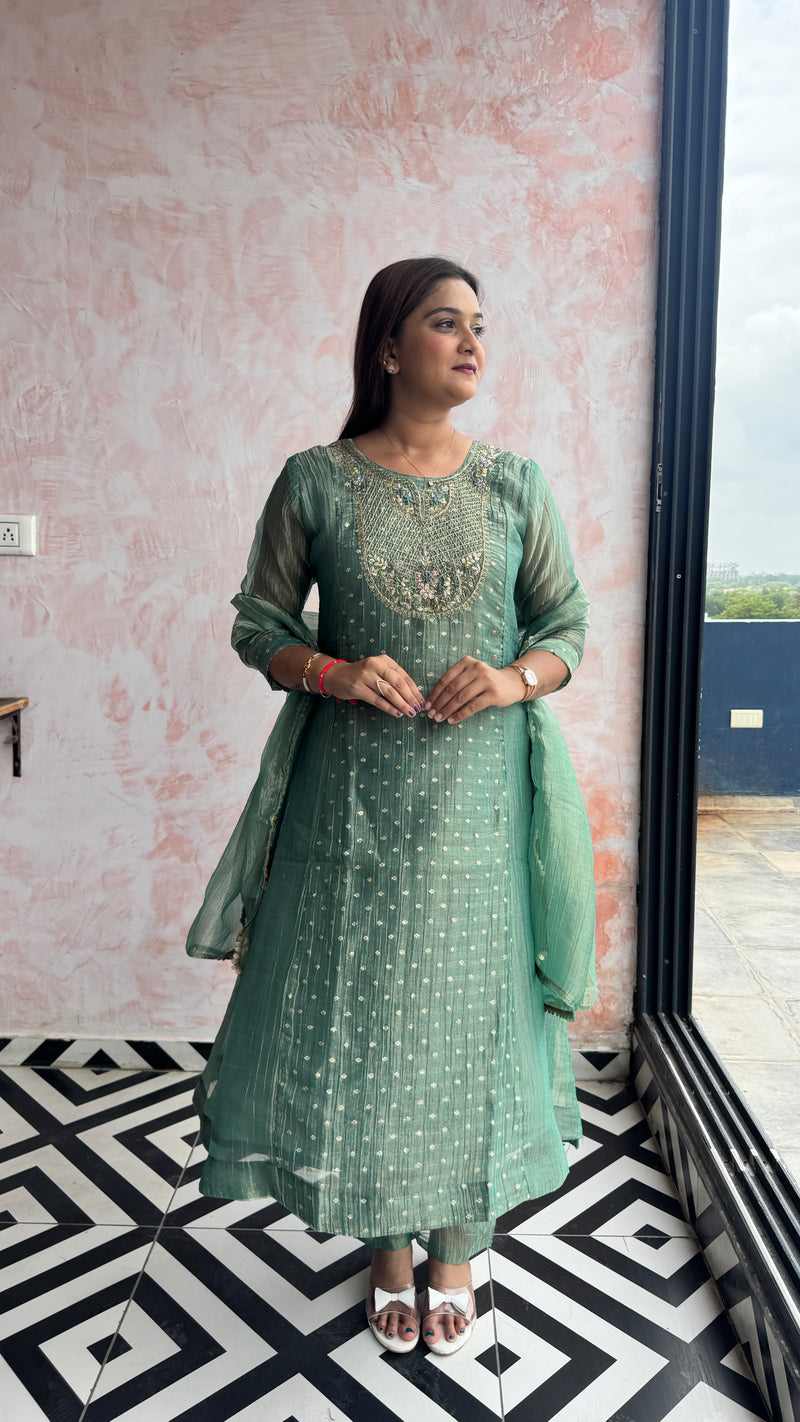 Sage Green Kurti Set