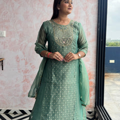 Sage Green Kurti Set