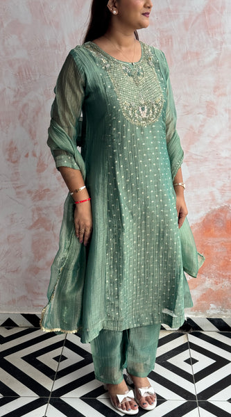 Sage Green Kurti Set