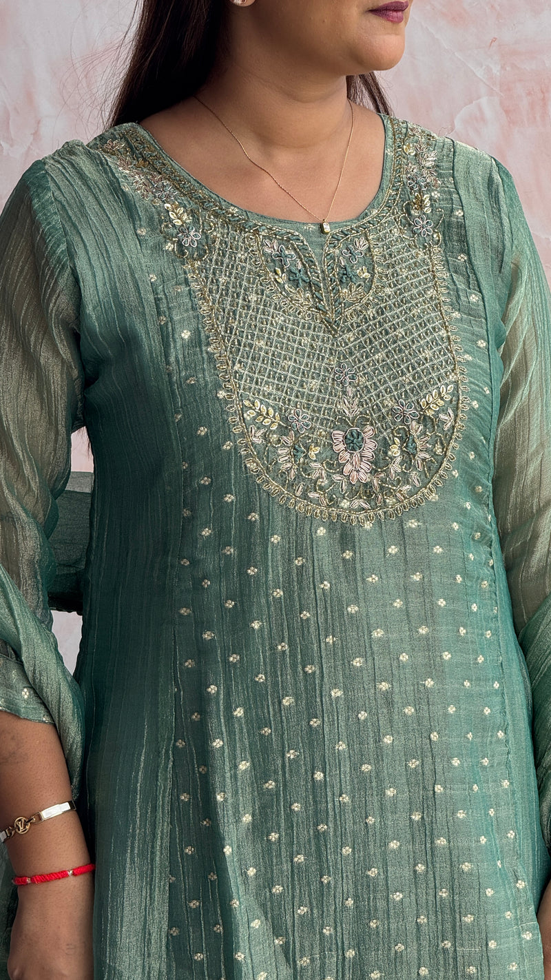 Sage Green Kurti Set