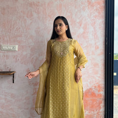 Olive Gold kirti Set