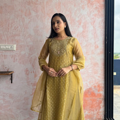 Olive Gold kirti Set