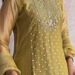 Olive Gold kirti Set