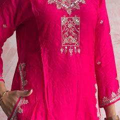 Rani Pink Kurti Set
