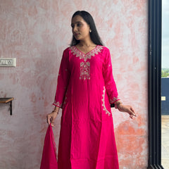 Rani Pink Kurti Set